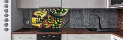 Panneaux muraux cuisine Olives