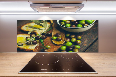 Panneaux muraux cuisine Olives
