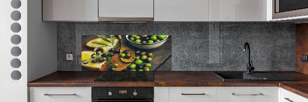 Panneaux muraux cuisine Olives