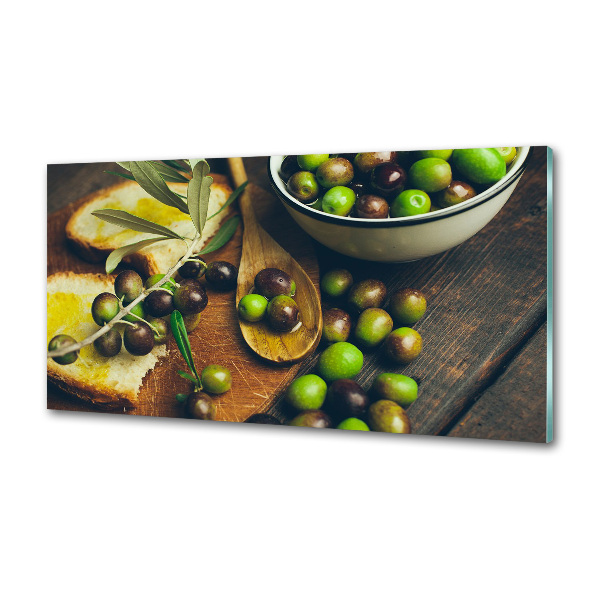 Panneaux muraux cuisine Olives