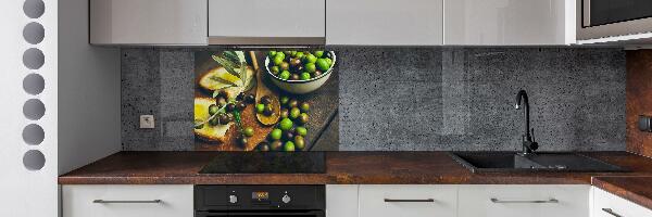 Panneaux muraux cuisine Olives