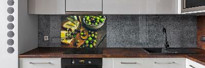 Panneaux muraux cuisine Olives