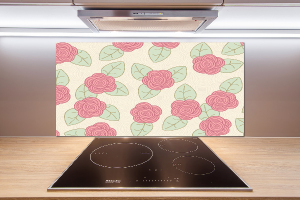 Panneau crédence cuisine Roses
