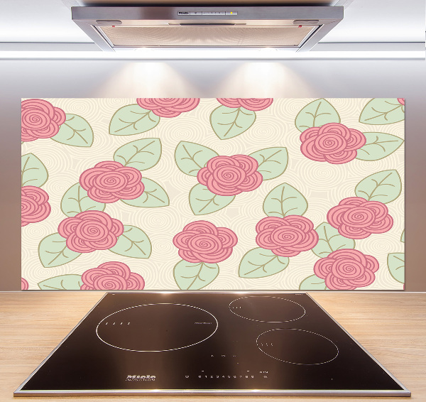 Panneau crédence cuisine Roses