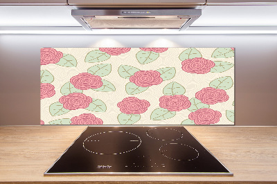 Panneau crédence cuisine Roses
