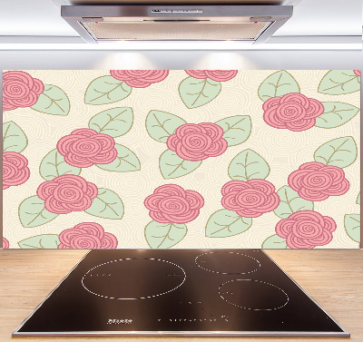Panneau crédence cuisine Roses