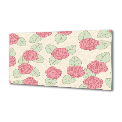 Panneau crédence cuisine Roses