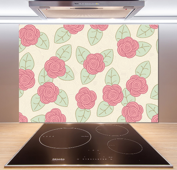 Panneau crédence cuisine Roses
