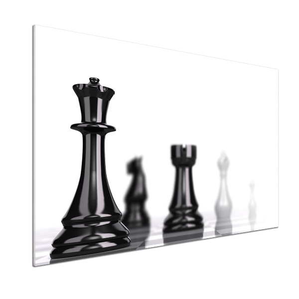 Crédence en verre cuisine Pièce d'échecs