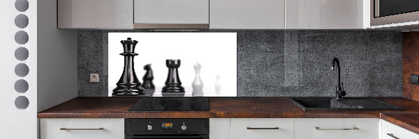 Crédence en verre cuisine Pièce d'échecs