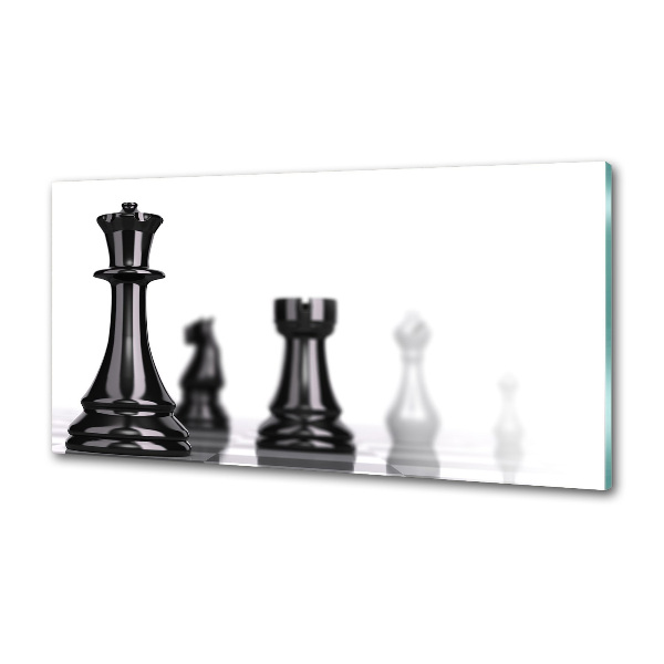 Crédence en verre cuisine Pièce d'échecs