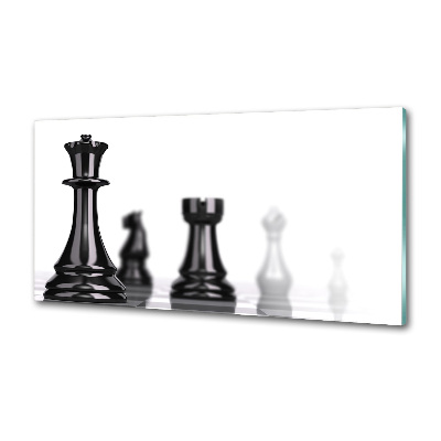 Crédence en verre cuisine Pièce d'échecs