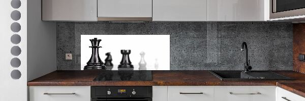 Crédence en verre cuisine Pièce d'échecs