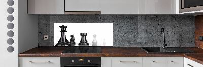 Crédence en verre cuisine Pièce d'échecs