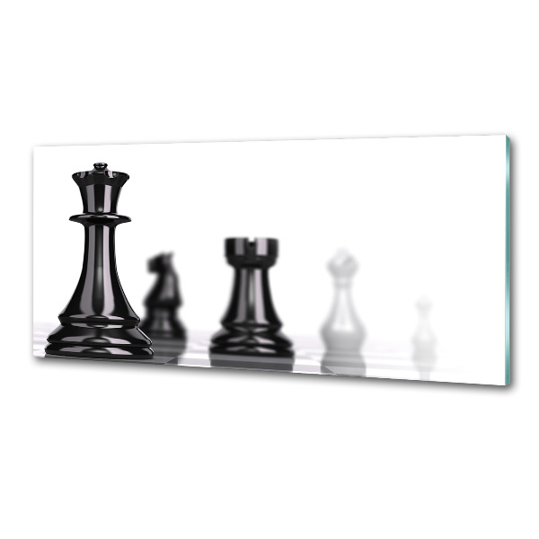 Crédence en verre cuisine Pièce d'échecs