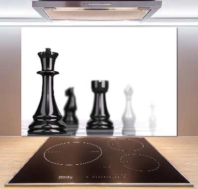 Crédence en verre cuisine Pièce d'échecs