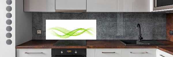 Crédence cuisine en verre Vagues colorées