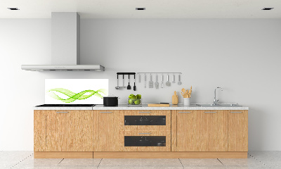 Crédence cuisine en verre Vagues colorées
