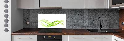 Crédence cuisine en verre Vagues colorées