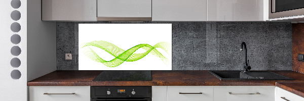 Crédence cuisine en verre Vagues colorées
