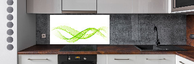Crédence cuisine en verre Vagues colorées