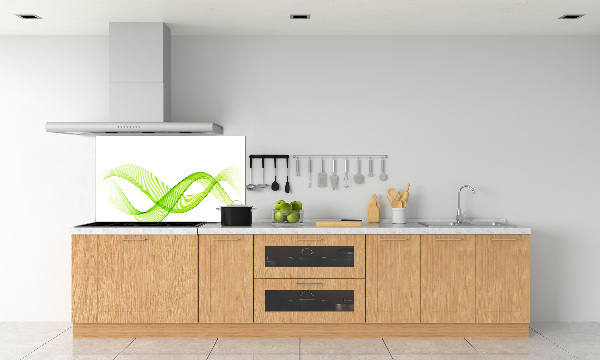Crédence cuisine en verre Vagues colorées