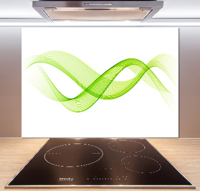 Crédence cuisine en verre Vagues colorées