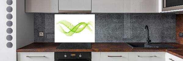 Crédence cuisine en verre Vagues colorées