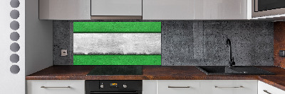 Crédence cuisine en verre Mur vert