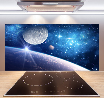 Crédence cuisine en verre Lune