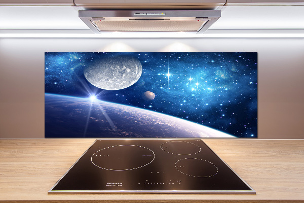 Crédence cuisine en verre Lune