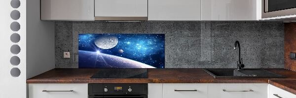 Crédence cuisine en verre Lune