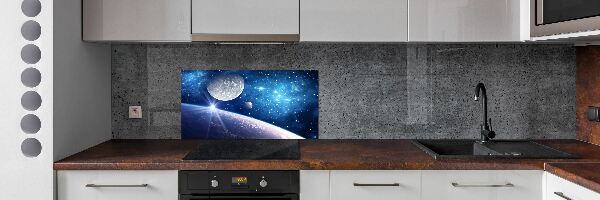 Crédence cuisine en verre Lune