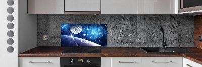 Crédence cuisine en verre Lune