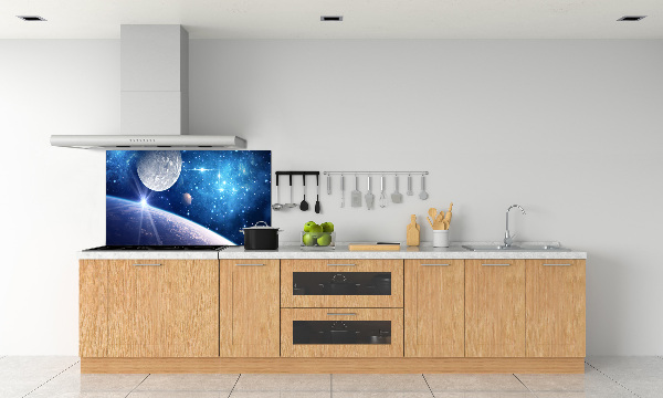 Crédence cuisine en verre Lune