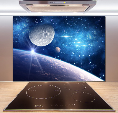 Crédence cuisine en verre Lune