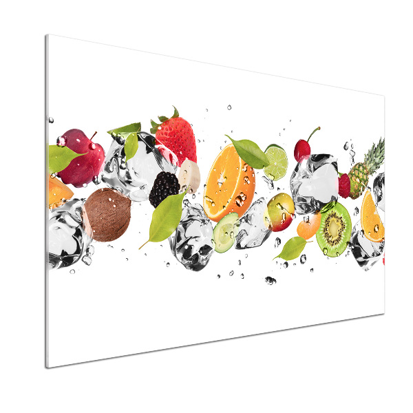 Crédence en verre avec motif Fruits et eau