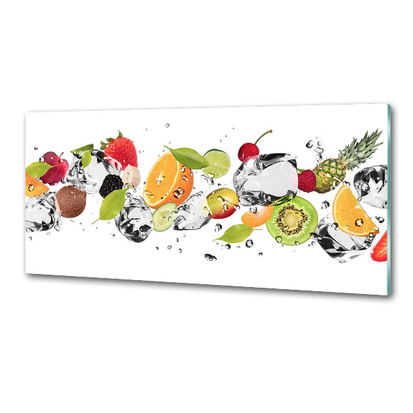 Crédence en verre avec motif Fruits et eau