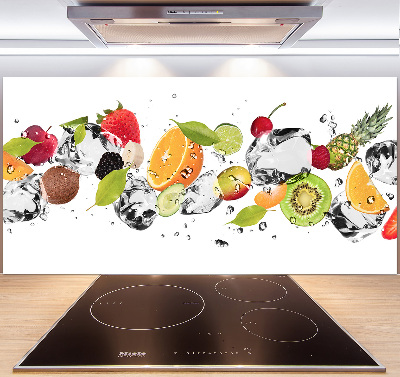 Crédence en verre avec motif Fruits et eau