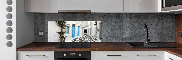 Verre pour crédence Rues grecques