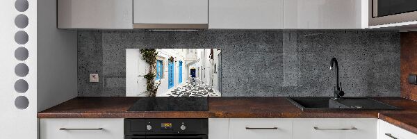 Verre pour crédence Rues grecques