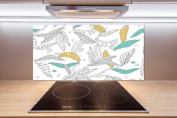 Crédence cuisine en verre Feuilles colorées