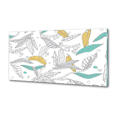 Crédence cuisine en verre Feuilles colorées