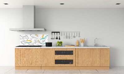 Crédence cuisine en verre Feuilles colorées