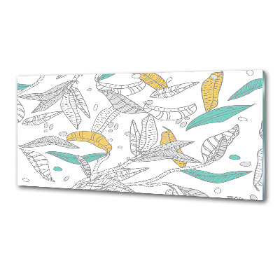 Crédence cuisine en verre Feuilles colorées