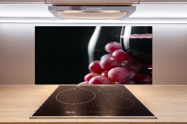 Verre pour crédence Raisins et vin