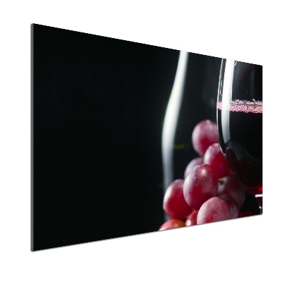Verre pour crédence Raisins et vin