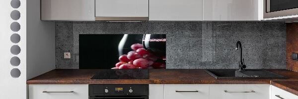 Verre pour crédence Raisins et vin