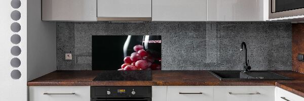 Verre pour crédence Raisins et vin