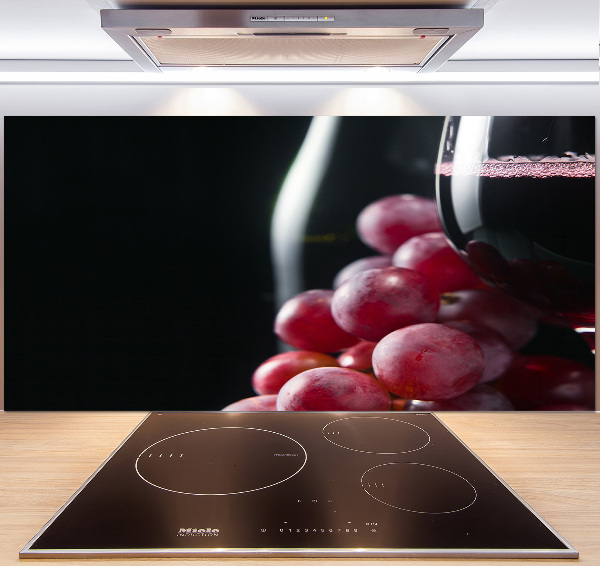 Verre pour crédence Raisins et vin